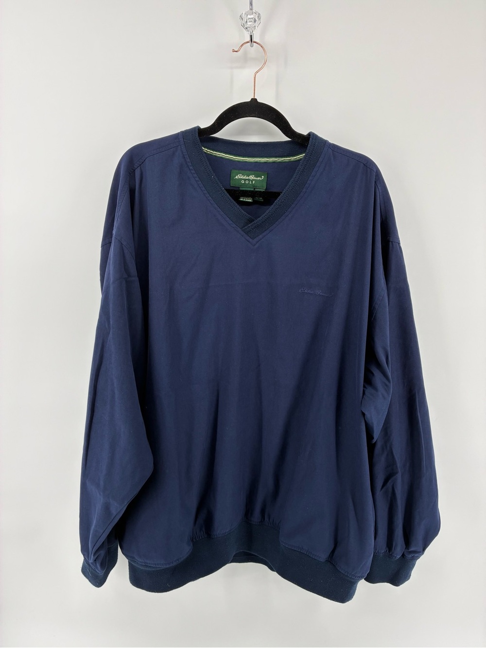TALL Eddie Bauer Golf Navy V-Neck Men’s Sweater